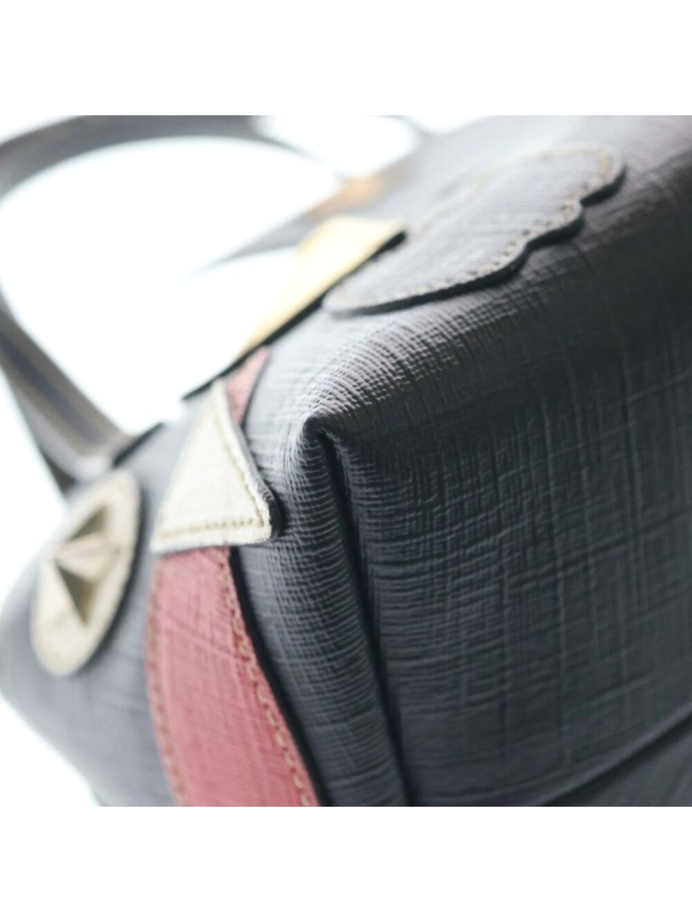 Gucci Children's GG Supreme Handbag Black Beige Leather Silver - Picture 5 of 8